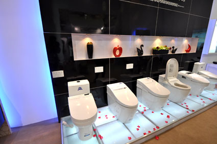 雅立展览设计施工中国陶瓷第一品牌唐陶亮相上海国际卫浴展
